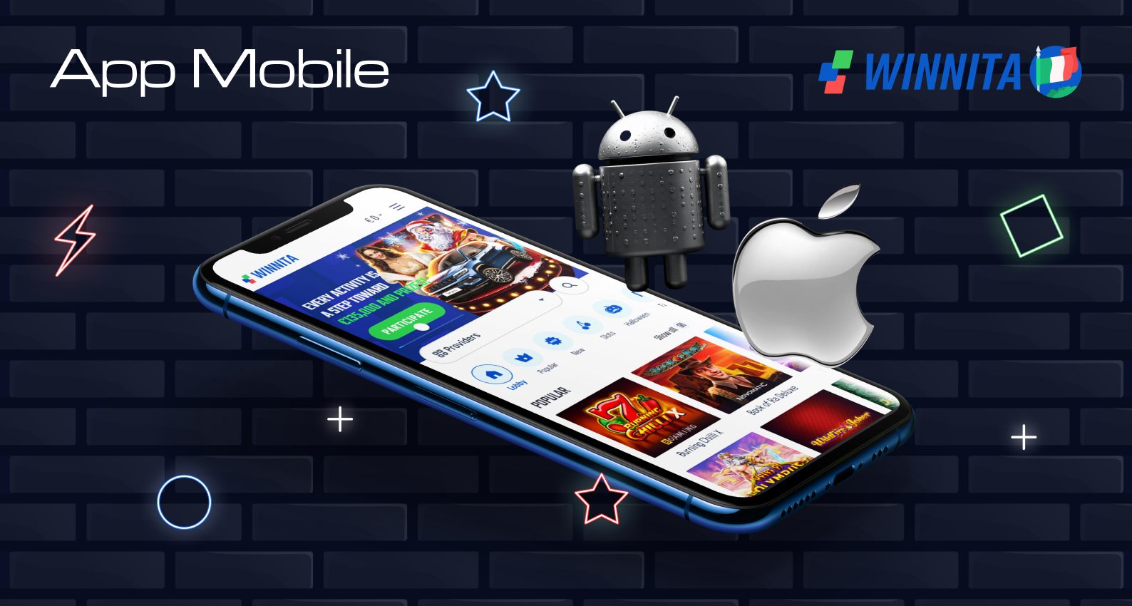 È possibile installare l'applicazione mobile Winnita